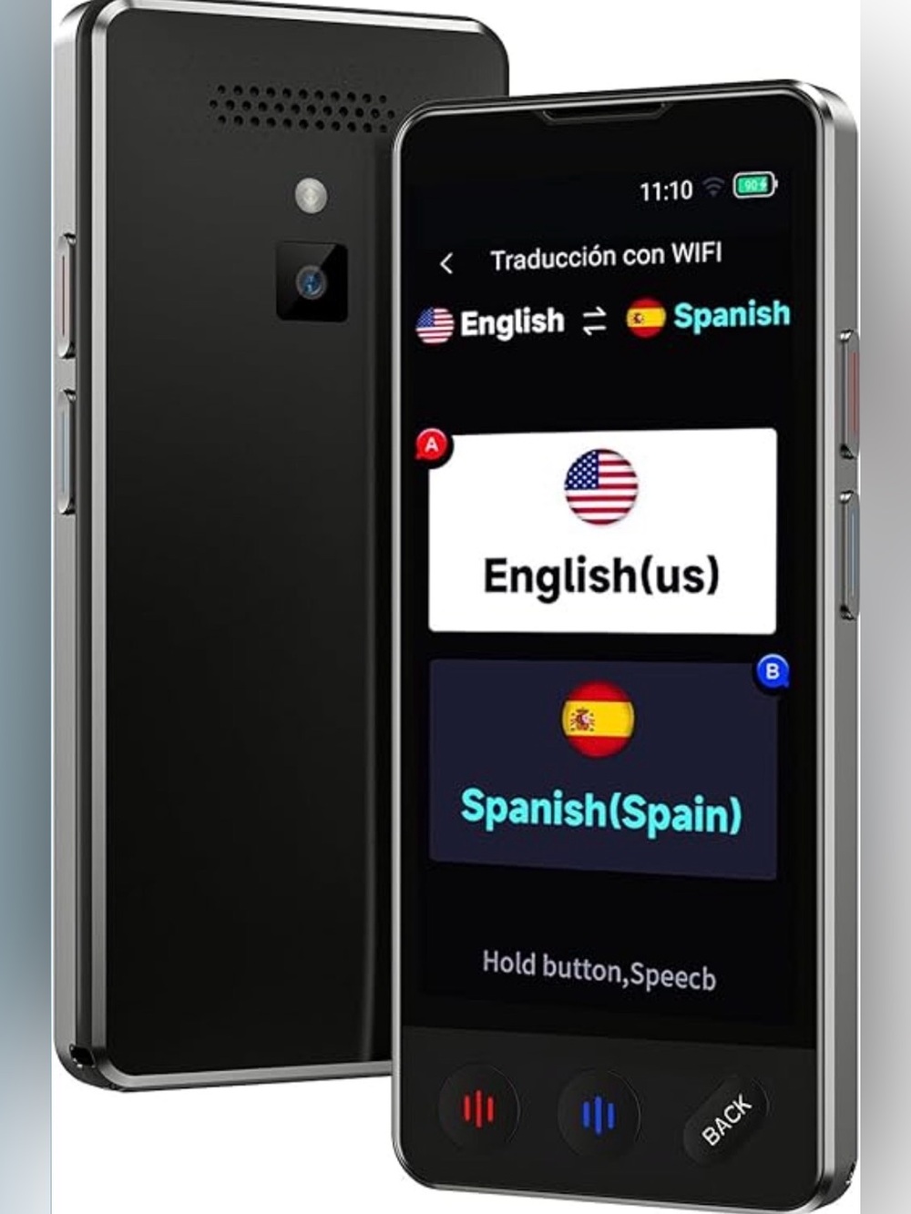 Portable Language Translator Device - Black